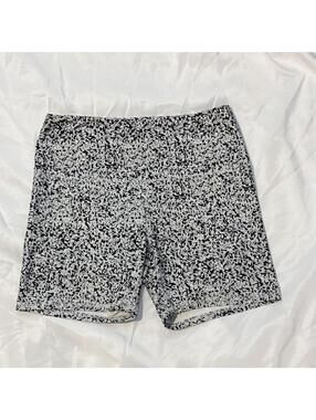RBX Black & White Printed High Waisted Biker Shorts